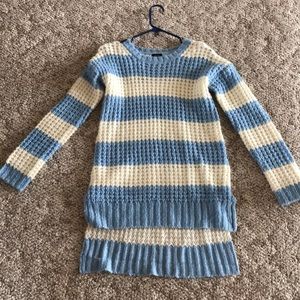 Baby blue and cream sweater